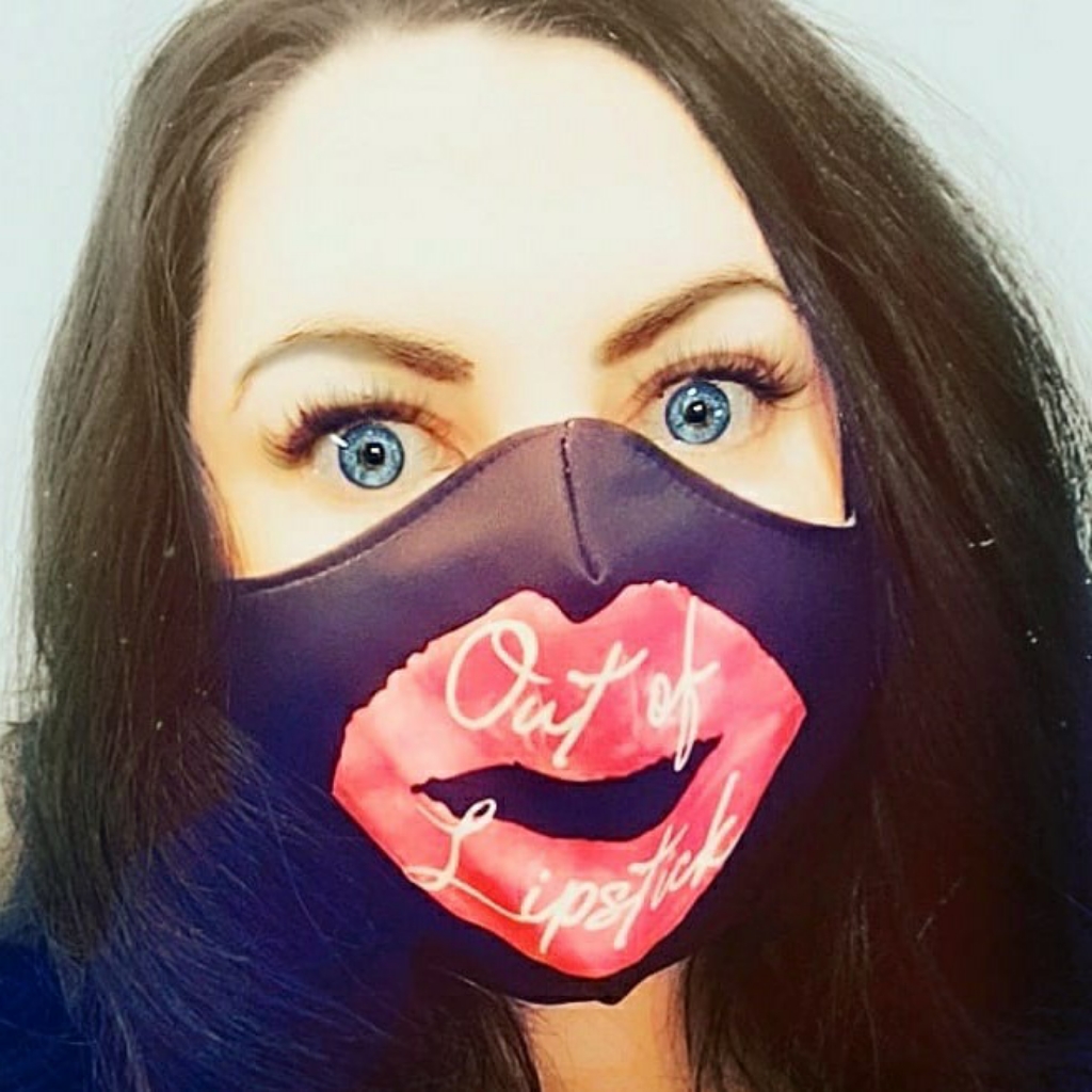 Out Of Lipstick Face Covering Mask